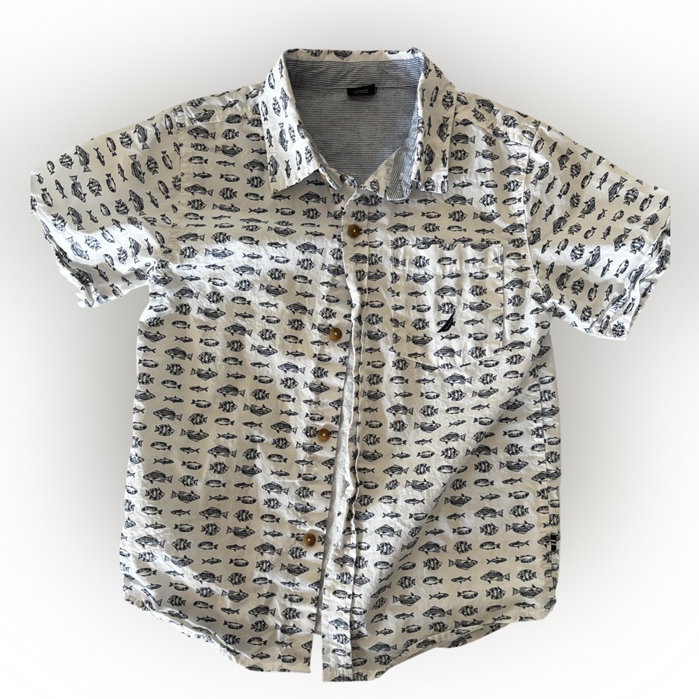 Nautica boys summer button down shirt